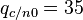 {q}_{c/n0}=35