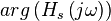 arg\left(H_s\left(j\omega\right)\right)