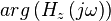 arg\left(H_z\left(j\omega\right)\right)